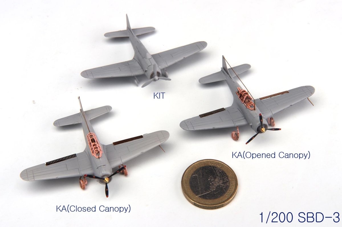 MK1 Design MS-20018 WW II USS DECK PLANE SET for CV-6 Enterprise 1/200 – immagine 17