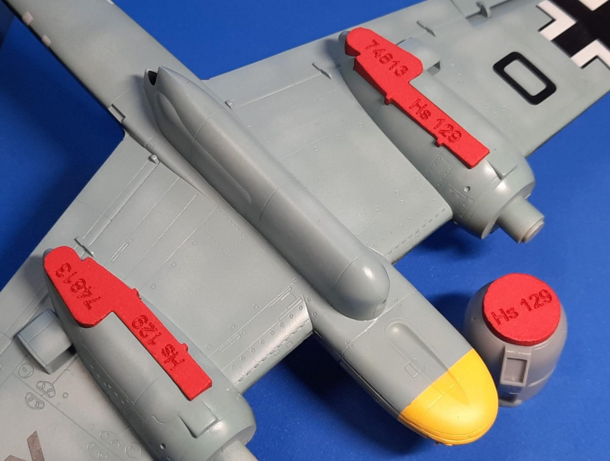Omask 74813 Henschel Hs 129 wheel bay plugs (for Hasegawa, MN Hobby, Hobby 2000)) 1/48 – image 2