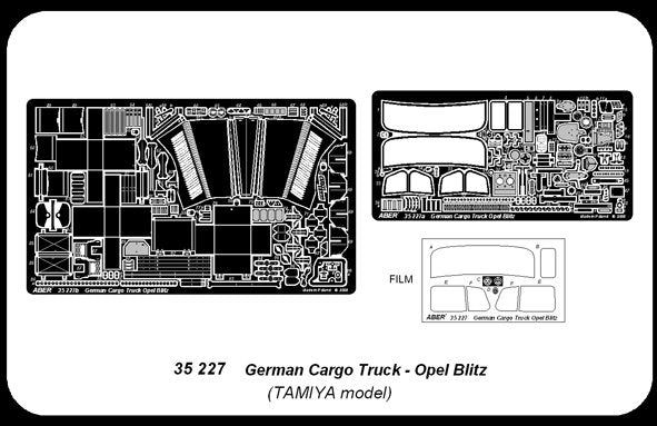 Aber 35227 German Cargo Truck - Opel Blitz 1/35 – imagen 4