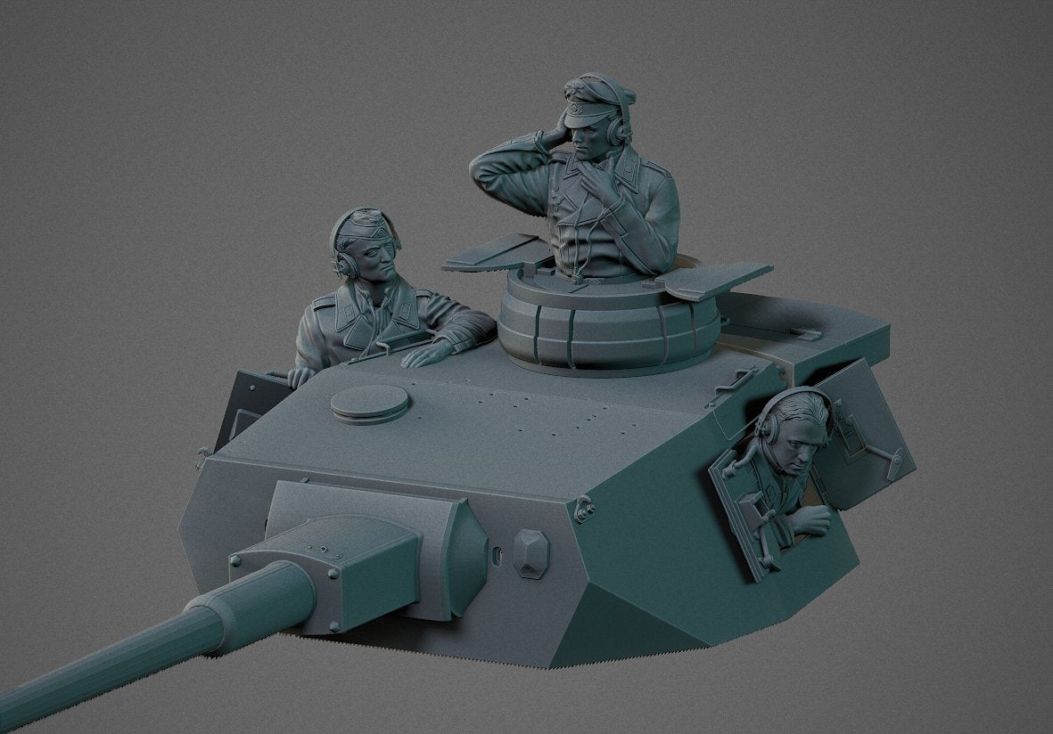 Panzer Art FI35-099 German Panzerjacke turret crew (PzIII &amp;amp; PzIV tanks) 1/35