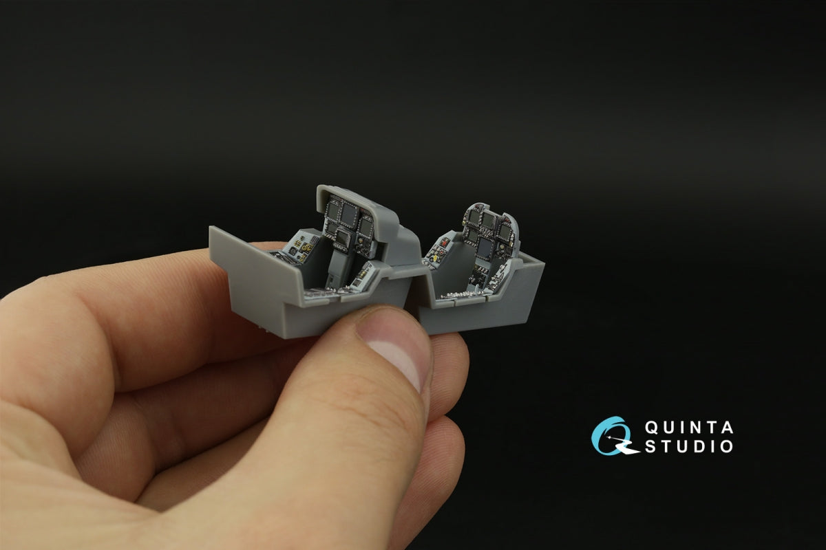 Quinta Studio QDS-48374 F/A-18F early 3D-Printed &amp;amp; coloured Interior on decal paper (Hobby Boss) (small version) 1/48 – Bild 11
