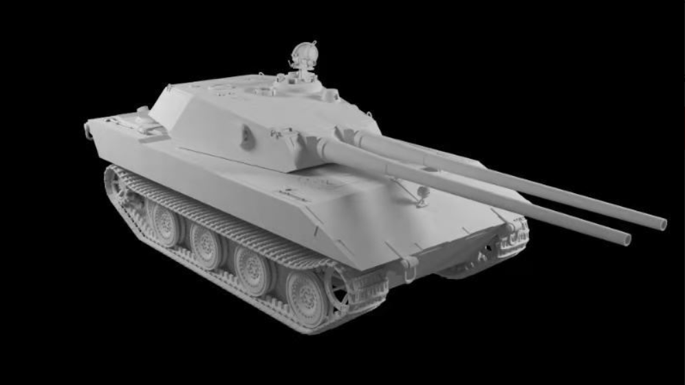 Modelcollect UA-35028 First of War, German E100 super havy tank,Ausf.G. 105mm twin guns 1/35 – immagine 3