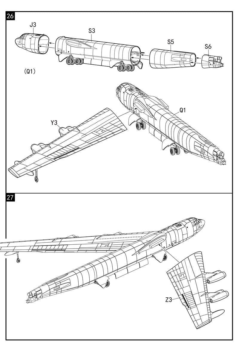 Modelcollect UA72210 B-52G Early Type 1967-1972 in Linebacker II Vietnam war 1/72 – zdjęcie 6