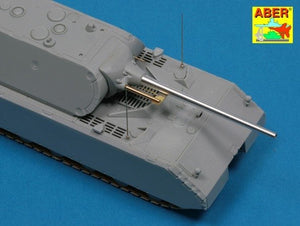 Aber 72L-51 Zestaw 2 Luf do niemieckiego ciężkiego czołgu MAUS / Set of 2 barrels for German Heavy Tank MAUS 1/72 – zdjęcie 5