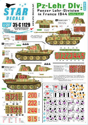 Star Decals 35-C1129 Panzer-Lehr Division #2 1/35