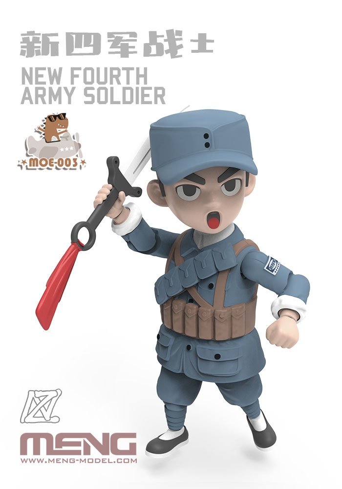 Meng Model MOE-003 New Fourth Army Soldier 100mm – imagen 6