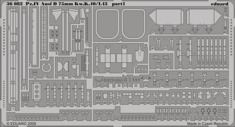 Eduard 36082 Pz. IV Ausf. D Kw. K.40/ L43 75mm 1/35 Dragon – immagine 2