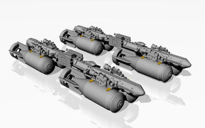 Armory Models ACA4810c MZBD-4UT w/ 4x OFAB-100-120 Soviet high-explosive bombs, resin ordnance set w/ PE parts 1/48 – imagen 2
