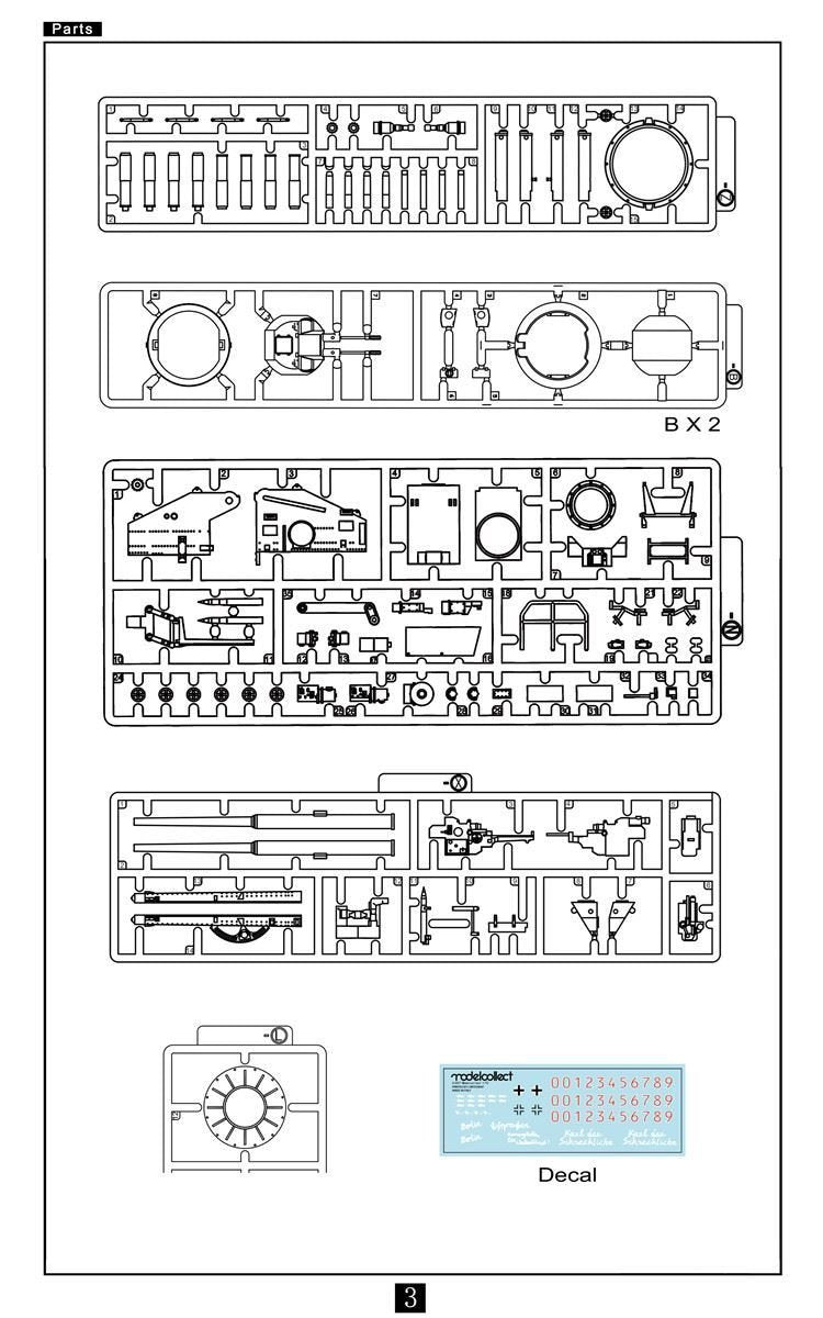 Modelcollect UA72139 Fist of War German WWII E-75 Ausf.Vierfubler Einauge [2 in 1] Janus 1/72 – Bild 4