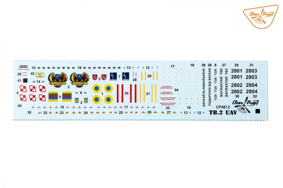 Clear Prop! CP4812 TB.2 UAV in Polish Service STARTER KIT 1/48 – zdjęcie 9