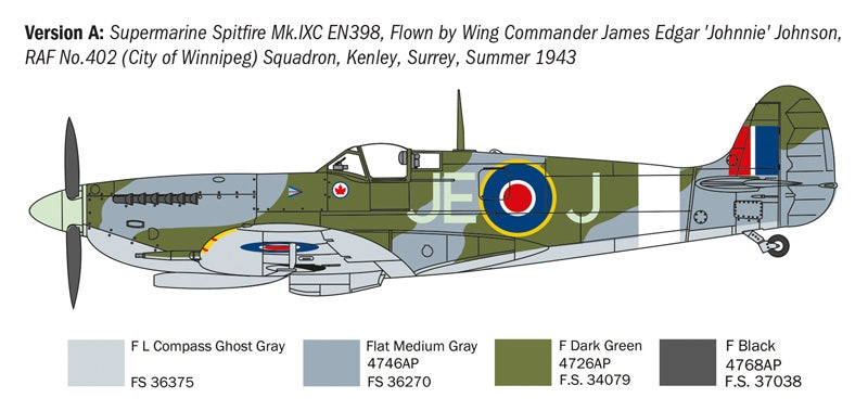 Italeri 1482 Spitfire Mk.V / Mk.IX Aces 1/72