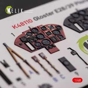 KELIK K48110 Gloster E28/39 Pioneer - interior 3D decals for ClearProp kit 1/48 – immagine 3