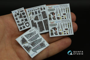 Intérieur imprimé en 3D et coloré sur papier décalcomanie Quinta Studio QD48395 F-14A (Hobby Boss) 1/48 – image 3