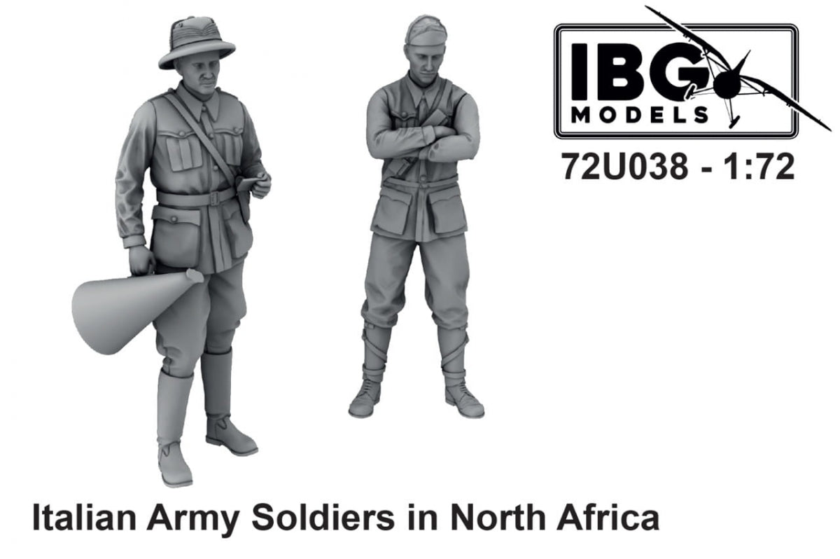 IBG 72U038 Soldats de l&amp;#39;armée italienne en Afrique du Nord 1/72