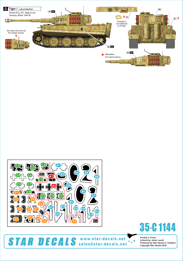 Star Decals 35-C1144 German Funklenk (Fkl) Panzers #2.1/35 – zdjęcie 2