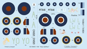 Exito ED48003 DECALS Sexy Spitfires - Supermarine Spitfire LF Mk Vb - VIII - IXe 1/48 – Bild 2