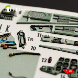 KELIK K48052 SU-27UB FLANKER INTERIOR 3D DECALS FOR GWH KIT 1/48 – imagen 3