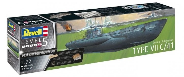 Revell 05163 German Submarine Type VII C/41 1/72