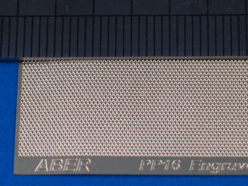 Aber PP16 Engrave plate (140 x 39 mm) - pattern 16