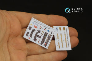 Quinta Studio QD48314 Fw 190A-3 3D-Printed &amp;amp; colored Interior on decal paper (Tamiya) 1/48 – image 4