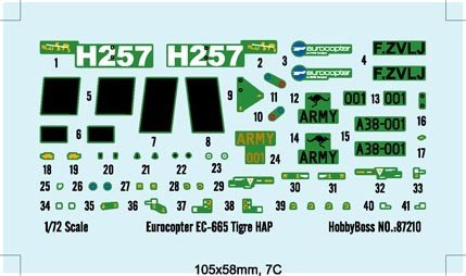 Hobby Boss 87210 French Army Eurocopter EC-665 Tiger HAP 1/72 – imagen 2