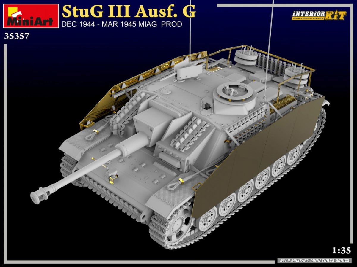 MiniArt 35357 StuG III Ausf. G DEC 1944 – MAR 1945 MIAG PROD. INTERIOR KIT 1/35 – Bild 3