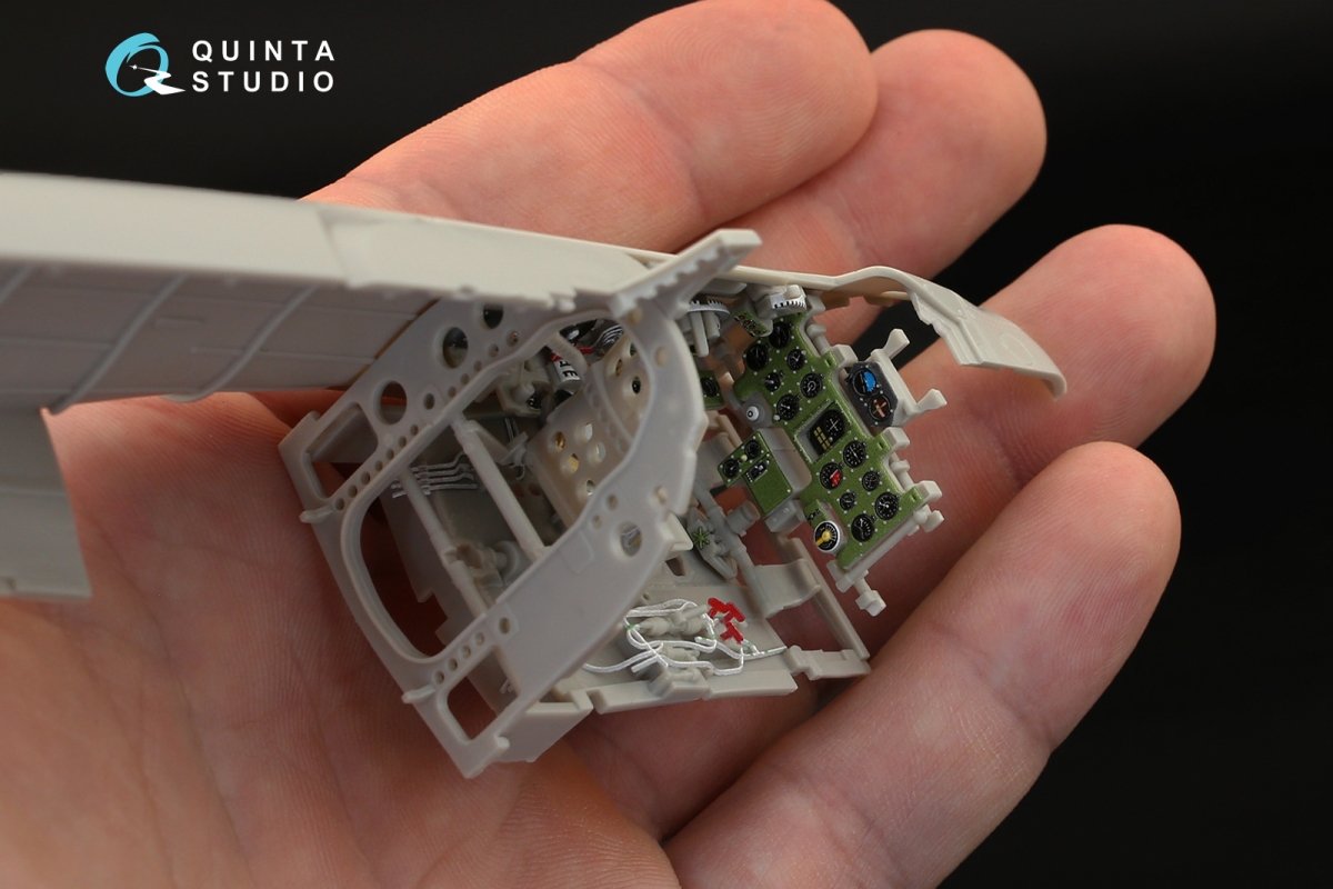 Quinta Studio QD32026 A6M5 (Mitsubishi prod.) 3D-Printed &amp;amp; coloured Interior on decal paper (for Tamiya kit) 1/32 – zdjęcie 5