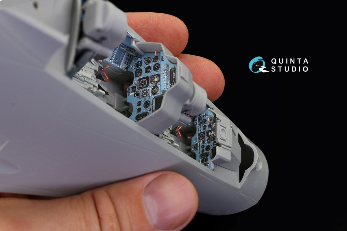Quinta Studio QD32072 Su-27UB 3D-Printed &amp;amp; coloured Interior on decal paper (for Trumpeter kit) 1/32 – zdjęcie 4