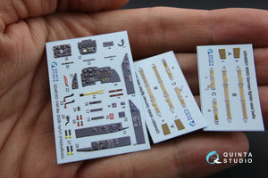 Quinta Studio QD48163 Me 262B-1a/U1 3D-Printed &amp;amp; coloured Interior on decal paper (for HobbyBoss kit) 1/48 – imagen 2