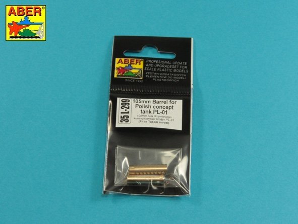 Aber 35L-299 Lufa 105mm do polskiego koncepcyjnego czołgu PL-01 (Takom) 1/35 – zdjęcie 2