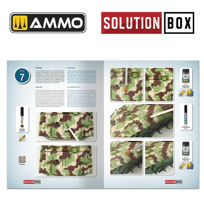Ammo of Mig 6529 SOLUTION BOOK 23 - How to Paint WWII German Late War Vehicles (Multilingual Book) – zdjęcie 7