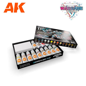 AK Interactive AK11771 NORTHERN ALLIANCE THEGN – WARGAME STARTER SET – 14 COLORS &amp;amp; 1 FIGURE – immagine 2