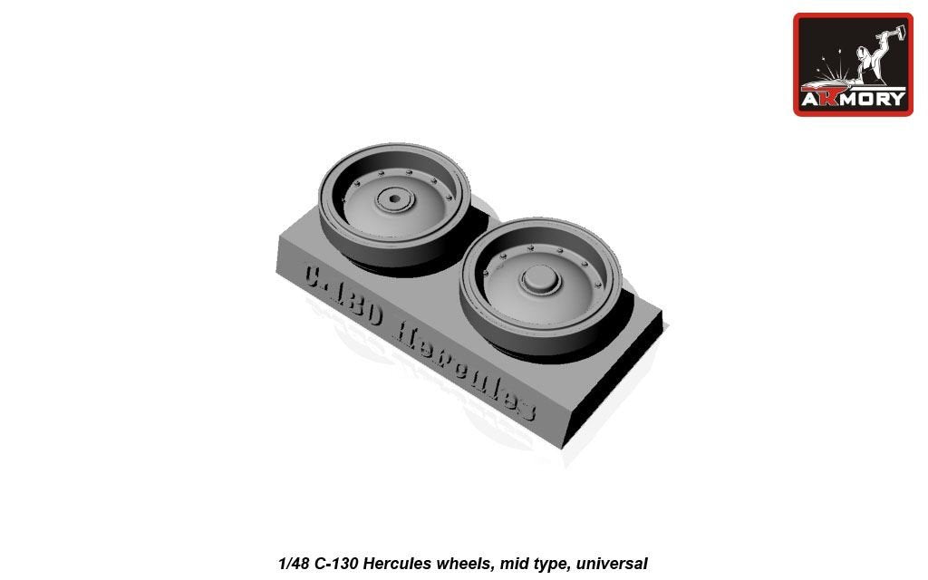 Armory Models AW48310 C-130 Hercules wheels, mid type 1/48 – image 6