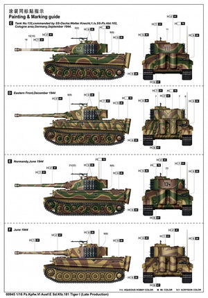 Trumpeter 00945 Pz.Kpfw.VI Ausf.E Sd.Kfz. 181 Tiger I Late Production 1/16 – immagine 18