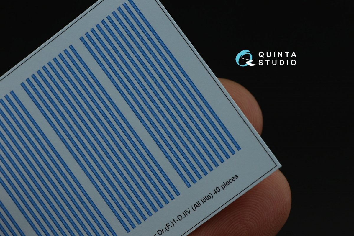 Quinta Studio QP48004 Blue rib tapes for Fokker Dr.(F)I-D.VII 1/48 – immagine 10