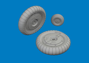 Eduard 624008 Messerschmitt Bf-109 G-5 / G-6 - Wheels Set (3D-Printed / for Airfix Kits) 1/24