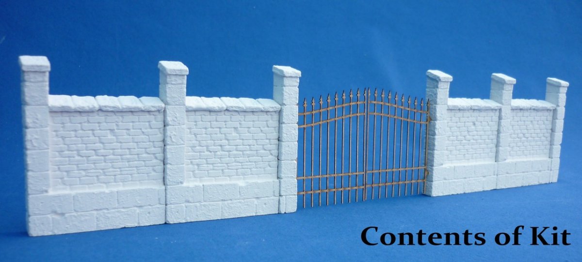RT-Diorama 35230 Wrought iron fence with Brickwall 1/35 – immagine 2