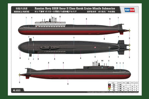 Hobby Boss 83521 Russian Navy SSGN Oscar II Class Kursk Cruise Missile Submarine 1/350 – image 2