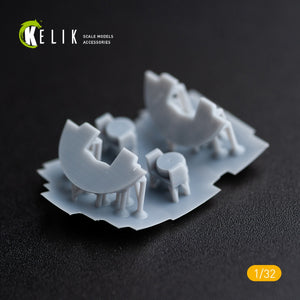 KELIK K32022 DH.81A Tiger Moth - Interior 3D Decal with 3D printed parts for ICM kit 1/32 – Bild 7