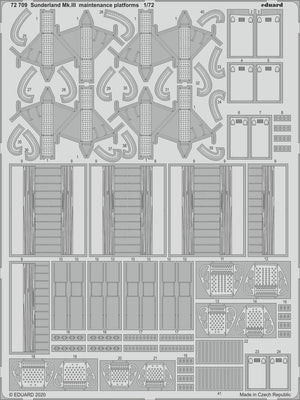 Plateformes de maintenance Eduard 72709 Sunderland Mk. III 1/72 SPECIAL HOBBY