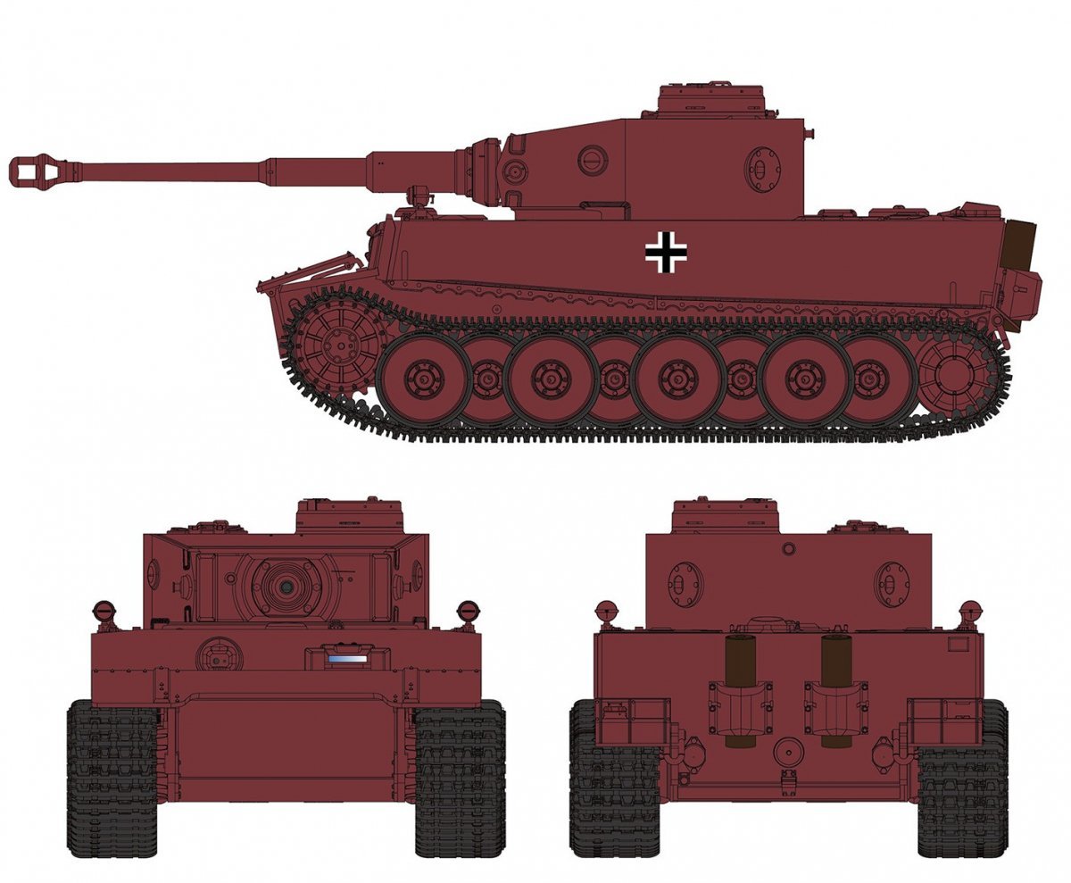 Modèle Rye Field 5071 VK45.01(H) (Fgsl.Nr.V1) Série expérimentale Tiger 1/35 – image 3