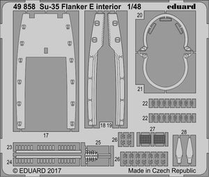 Eduard 49858 Su-35 Flanker E interior KITTY HAWK 1/48 – immagine 2