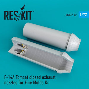RESKIT RSU72-0072 Buses d&amp;#39;échappement fermées pour F-14A Tomcat (Fine Molds 1/72)