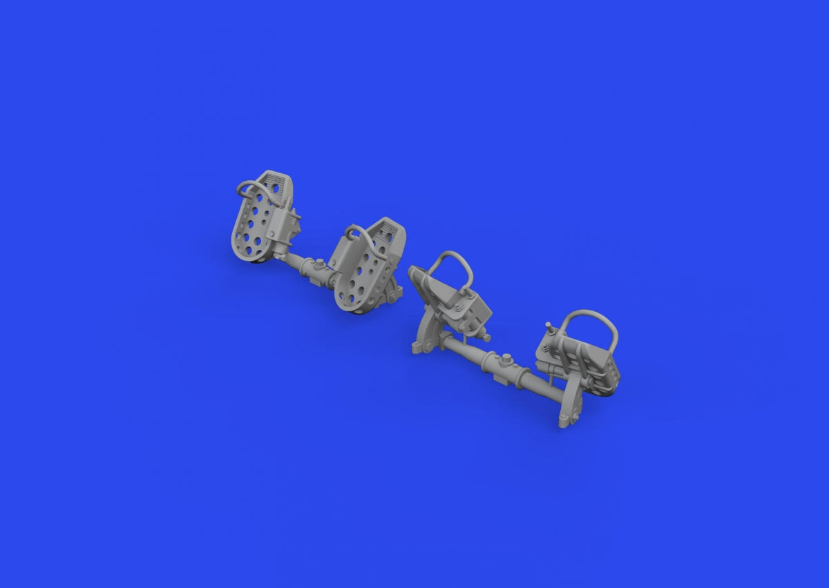 Eduard 648874 Bf 109E rudder pedals late PRINT 1/48 – imagen 2