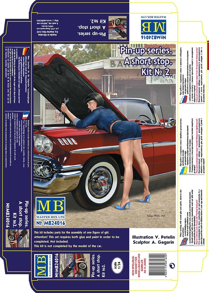 Master Box 24016 Pin-up series. &amp;quot;A short stop&amp;quot;. Kit No. 2 1/24 – immagine 3