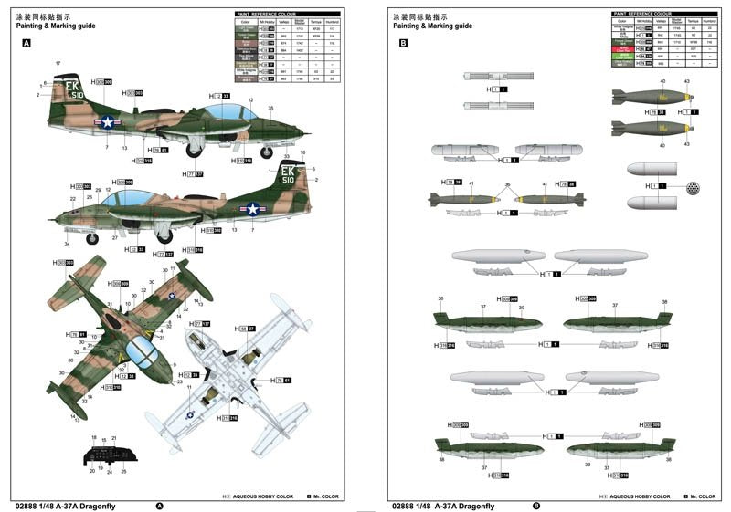 Trumpeter 02888 A-37A Dragonfly 1/48 – Bild 3