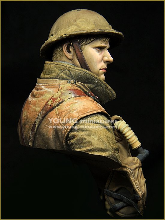 Young Miniatures YM1875 British LEWIS Gunner WWI 1/10 – imagen 7