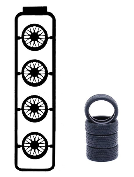 Fujimi 193601 Wheel 19 BBS Wheel 20 inch 1/24 – immagine 3