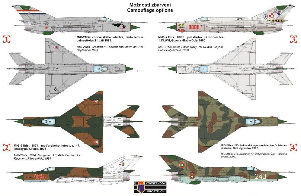 Kozavody Prostejov KPM0100 MiG-21 BIS Fishbed Part I. 1/72 – immagine 2