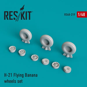 RESKIT RS48-0219 H-21 Flying Banana wheels set 1/48